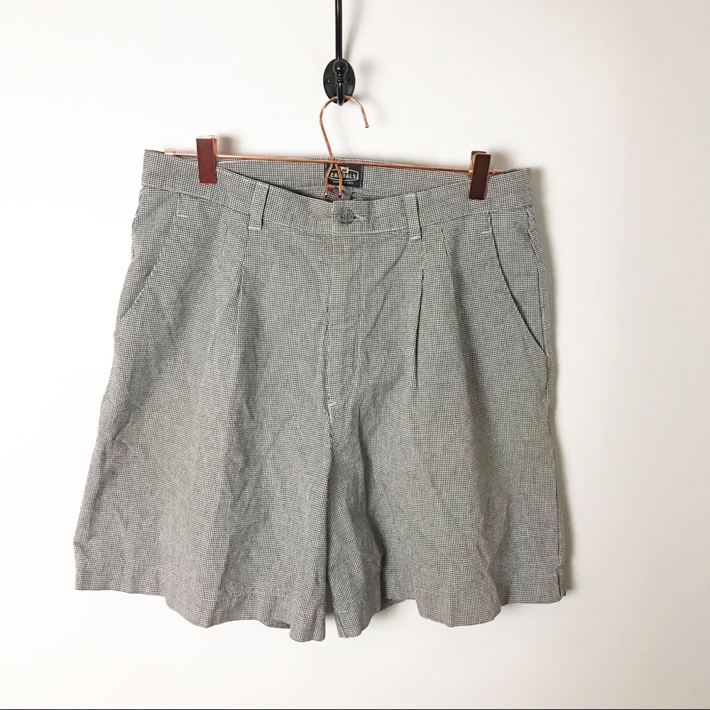 Vintage | 90’s Plaid High Waisted Mom Shorts 34
